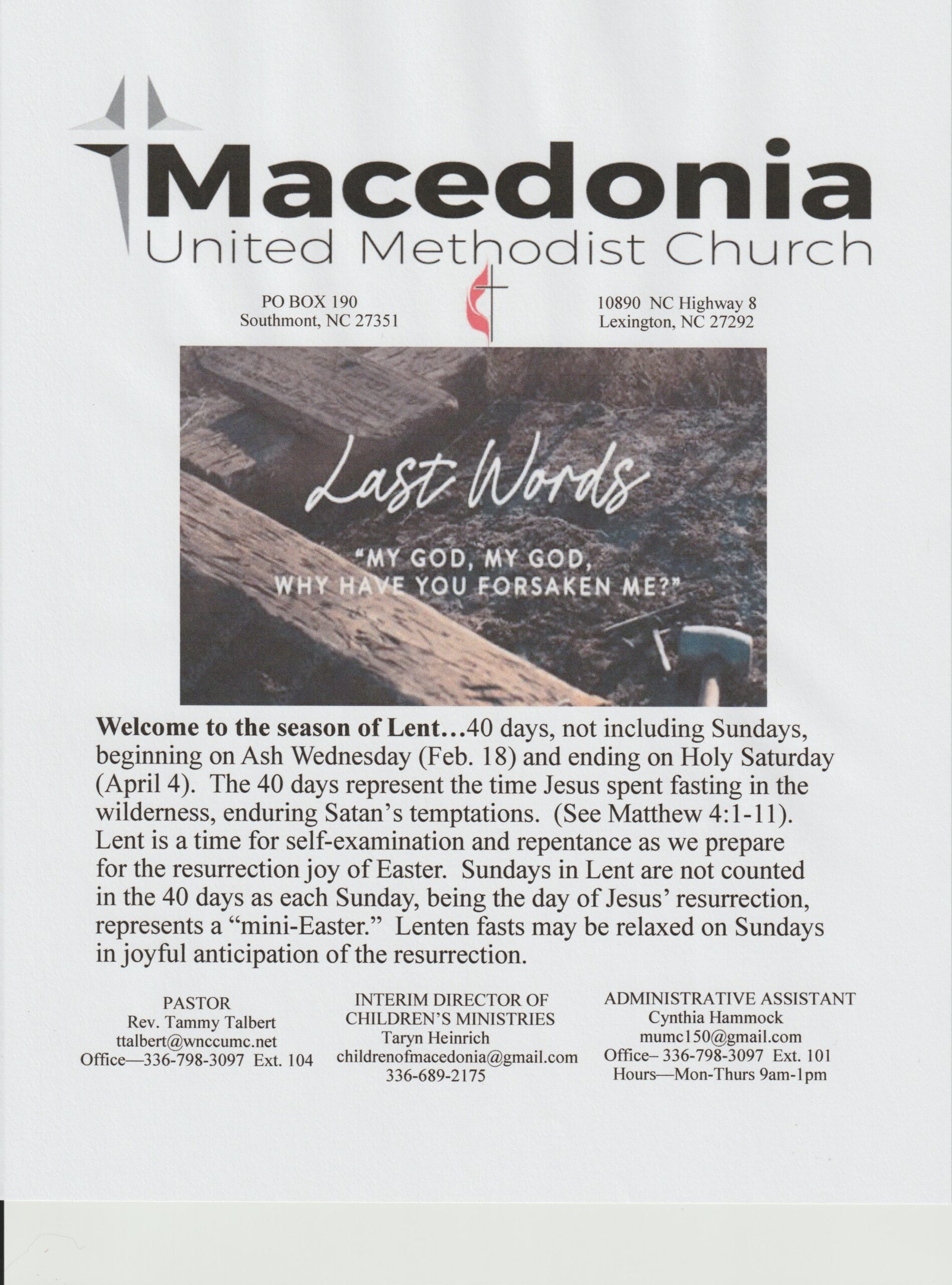 Bulletin front 3:15:26